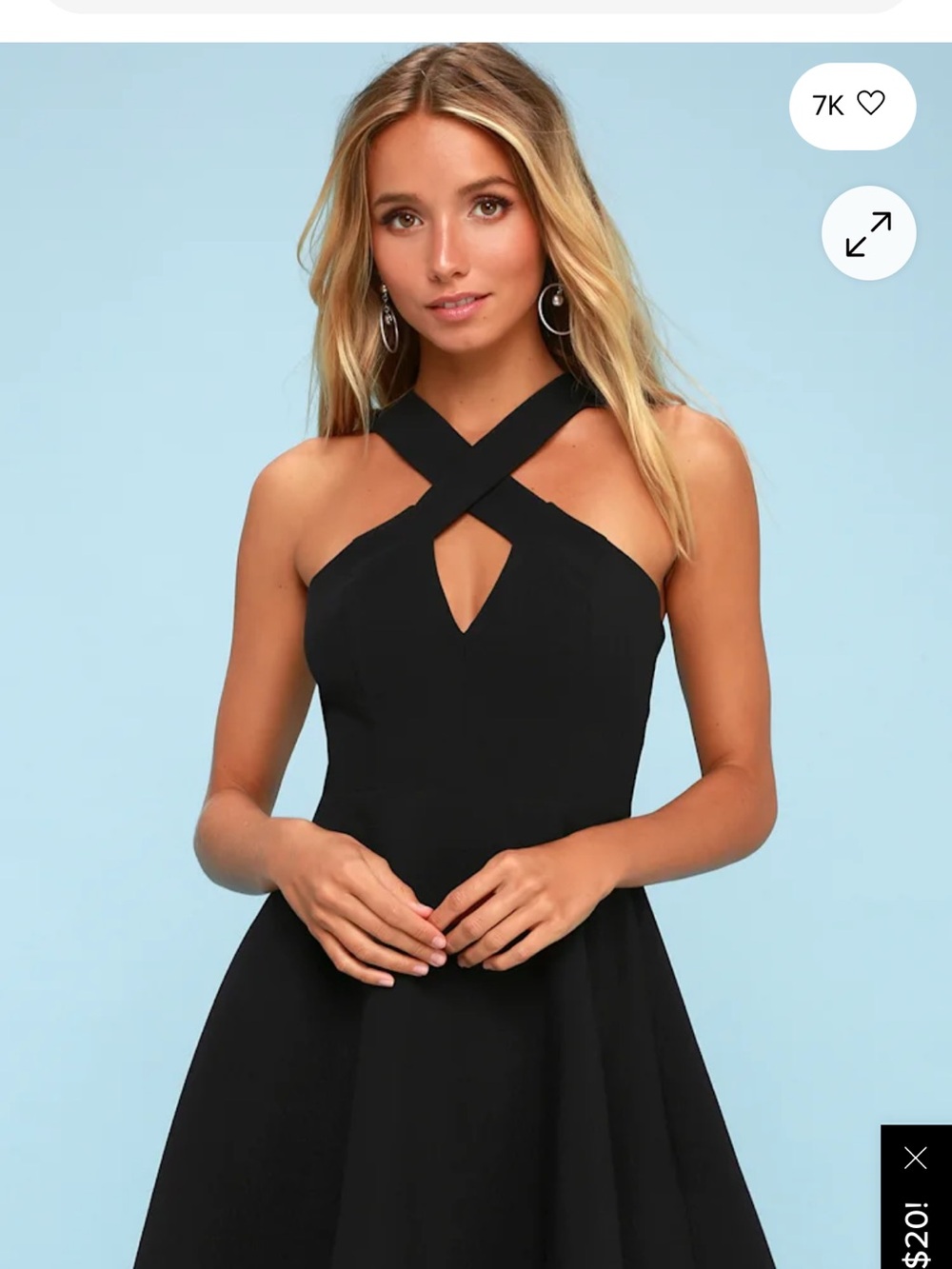 Lulu's Norma Black Skater Dress